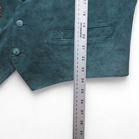 Warner Brothers Looney Tunes Vintage 90s Tasmanian TAZ Devil Suede Vest Unisex L - Picture 8 of 8